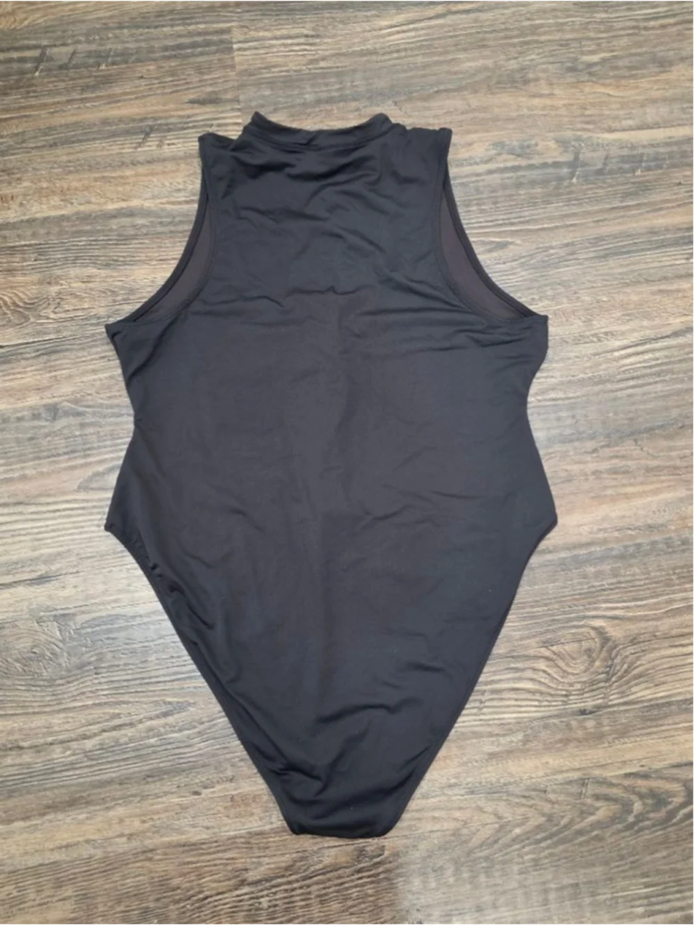 SKIMS Zip Front High Neck One Piece Swimsuit Black 3X Recycled Nylon NWOT - Picture 7 of 8